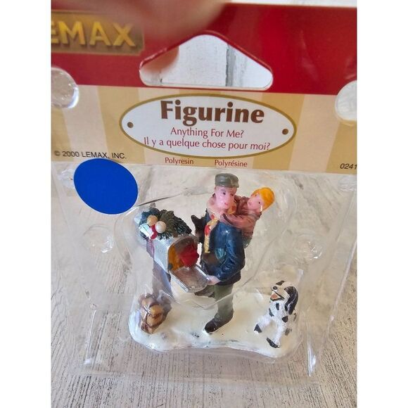 Lemax anything for me mailbox dog dad child people figuring new 2000 village acc - Picture 1 of 6